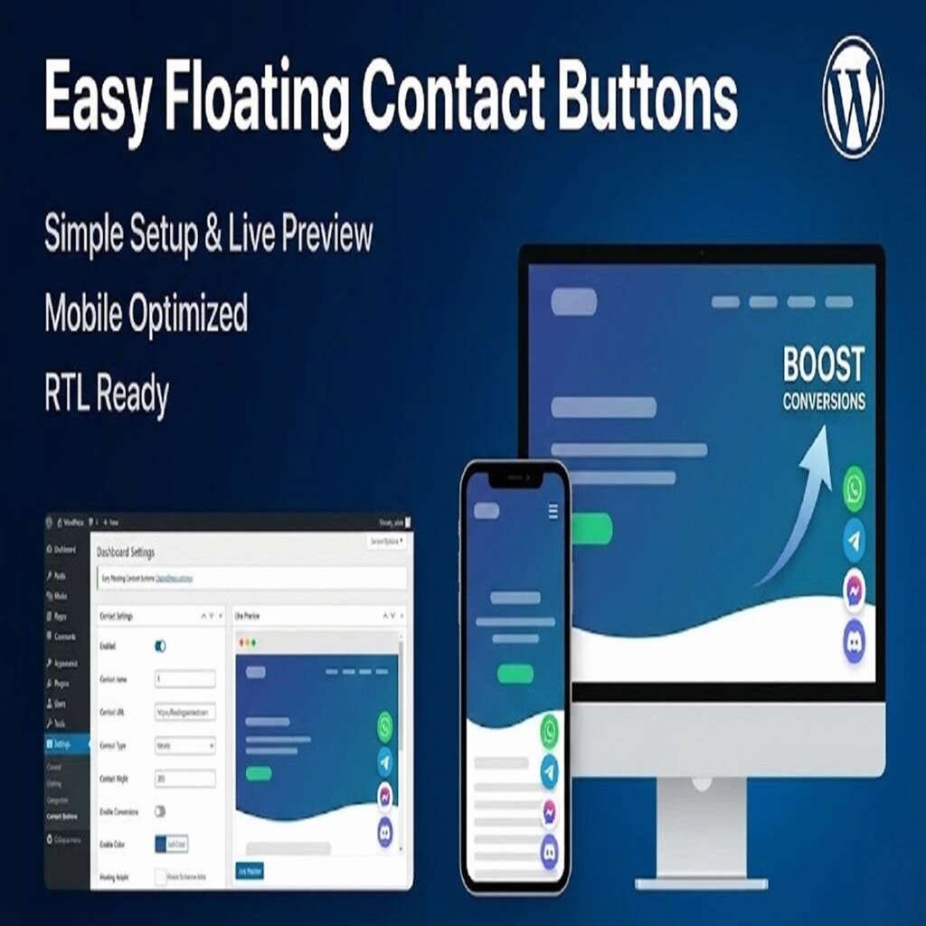EslamDev Floating Contact Buttons