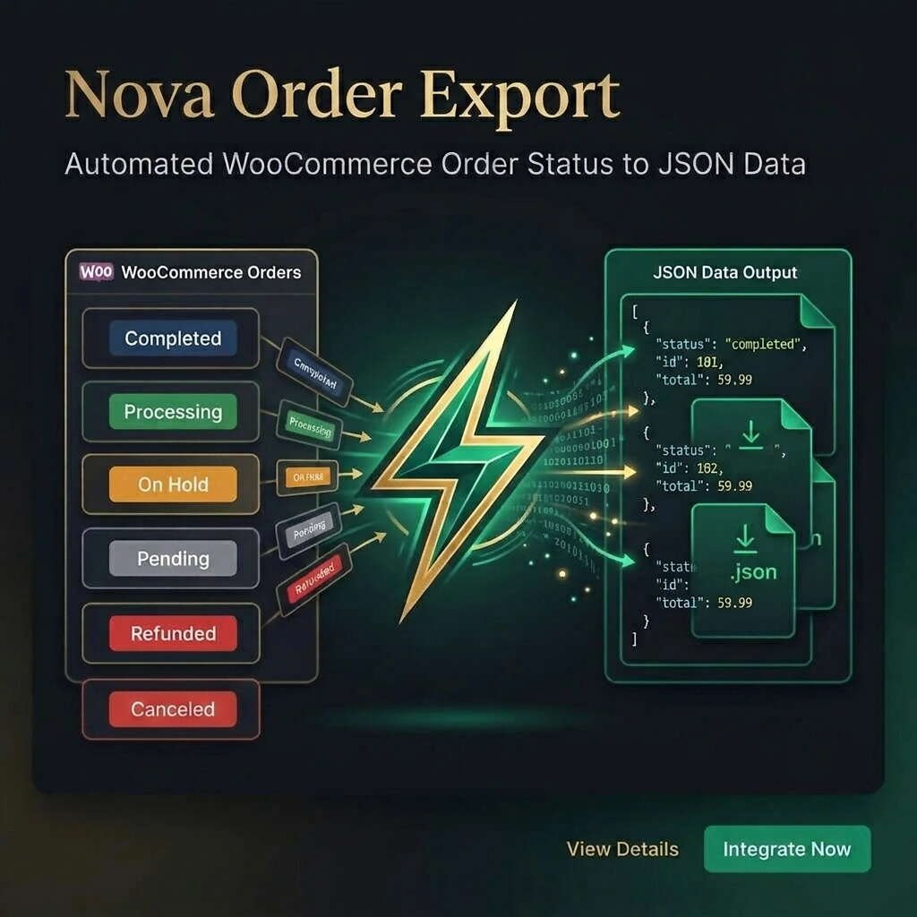 Nova Order Export for WooCommerce